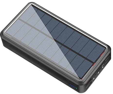 Solar Power Bank - 50000mAh High Capacity Portable Charger, Fast Charging Power Bank With Wireless Charging | Solar Powered Battery Pack, Type C External Battery For Phone And Tablet, LED Flashlight