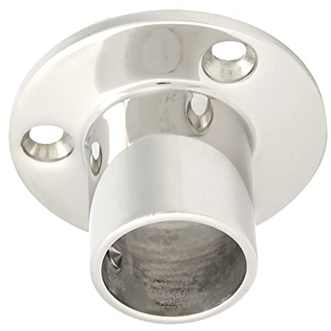 Phefop Boat Handrail Fittings MJS013 90 Degree Round Base Marine Grade Stainless Steel 316 Boat Deck Hardware for All Kinds of Yachts (30MM)