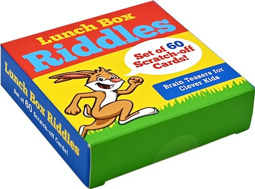 Lunch Box Riddles Scratch-Off Deck (60 cards)
