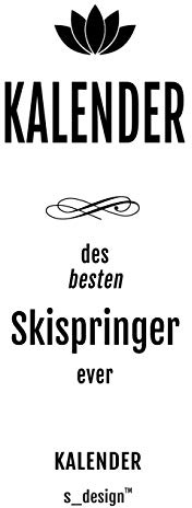 Kalender für Skispringer: Wochen-Planer 2020 / Tagebuch / Journal für das ganze Jahr: Platz für Notizen, Planung / Planungen / Planer, Erinnerungen und Sprüche