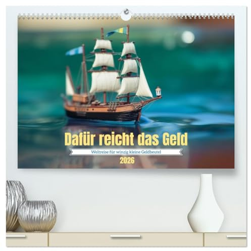 Dafür reicht das Geld (hochwertiger Premium Wandkalender 2026 DIN A2 quer), Kunstdruck in Hochglanz: Eine ganz kleine Weltreise (CALVENDO Orte)