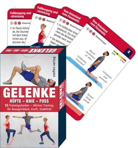Gelenke: Hüfte – Knie – Fuß: 55 Trainingskarten – Aktives Training für Beweglichkeit, Kraft, Stabilität (Trainingsreihe von Ronald Thomschke)