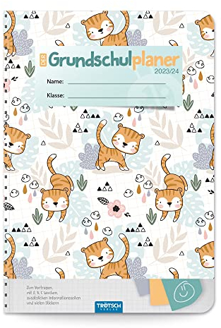 Trötsch Grundschulplaner Kleiner Tiger 23/24: Planer Schülerkalender Hausaufgabenheft Timer für die Grundschule