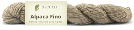 50 g Pascuali Alpaca Fino | Strickwolle aus 100% Alpakawolle, Farbe:Mitteltaupe 04