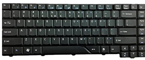 fqparts Replacement Tastiera del Computer Portatile per for Acer for Aspire 5920 5920G Nero Layout Inglese Americano