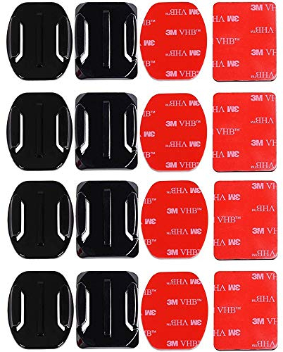 Gurxi 16 STK Klebehalterung Pads Flache Gebogene Klebepad Helm Klebehalterung Helm Klebepads Pads für Die Action Camera Hero Session / 4/3/3 + / 2 Action Camera DV Geeignet