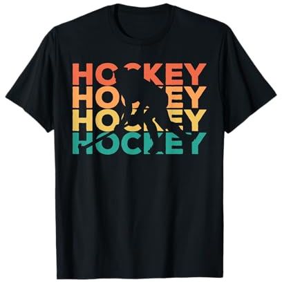 Hockey Retro Vintage Regalo Para Jugadores De Hockey Camiseta