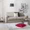Talamo Italia - 3-Sitzer Schlafsofa Alicia, Wohnzimmersofa mit drehbarer Öffnung aus gepolstertem Stoff, schmale Armlehnen, 100 % Made in Italy, cm 200x95h90, Taupe