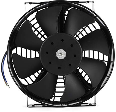 Ventilateur Automatique, Ventilateur Universel de 10 Pouces, Refroidissement du Moteur, Radiateur électrique, Climatisation DC 12 V 80 W 2400 Tr/min pour Camion de Voiture