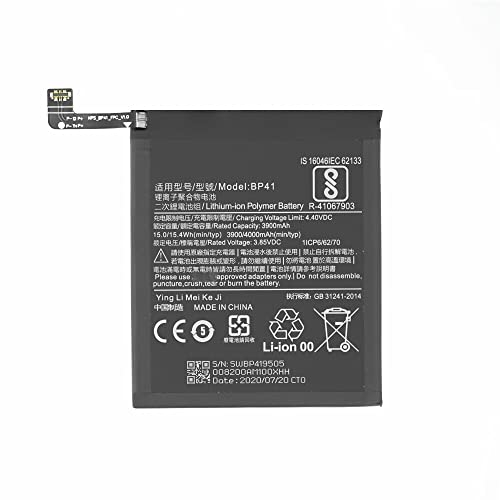 Akku Ersatzakku für Xiaomi Mi 9T BP41Batterie 4000 mAh