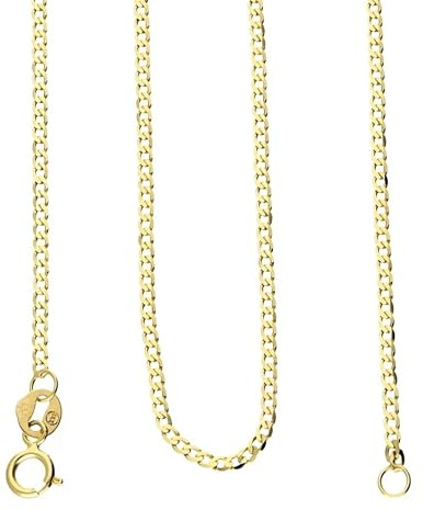 generisch Echte 585 Gold PANZERKETTE 55 cm, Halskette, Collier, 14 KARAT, Goldkette, ETUI