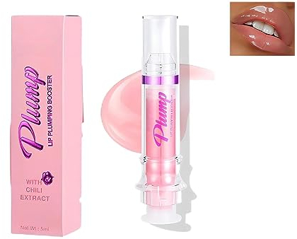 Lip Plumper, Girabella Lip Plumper,Plumping Lip Gloss,Lip Plumper Gloss,Lip Plumping Booster Gloss,Plump and Pout Lip Plumper,Long Lasting Moisturizing Shimmer Lip Plumper (01#)