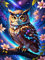 mrpwnle Owl 5D Diamond Painting DIY Diamond-Painting Bilder Set Erwachsene Diamanten Painting Malen Nach Zahlen Diamont Painting bilder set für Home Wand Décor 30x40cm