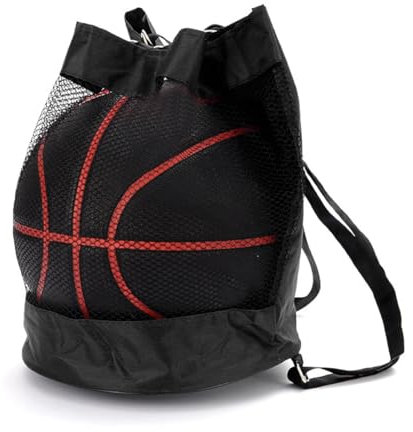 WeddHuis Sac à Ballons, Filet de Ballon de Football, Sac de Sport Polyvalent, Sac de Plage en Mesh, Sac à Dos de Gym, Filet Portable pour Football, Basketball, Tennis, Volleyball, Rugby