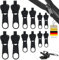 Reissverschluss Reparatur Set Ersatz, 12 Stück Abnehmbare Reißverschluss Zipper Reissverschluss Zipper Reparatur Reißverschluss Reparaturset für Jacken, Rucksäcke, Koffer