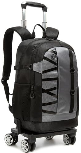 HTgroce Sac à Dos Roulette Ordinateur Portable Mallettes à roulettes pour Ordinateur Portable