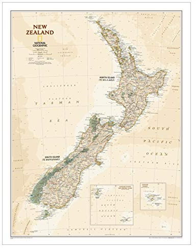 New Zealand Executive, Laminated: Reference Maps (National Geographic Reference Map)