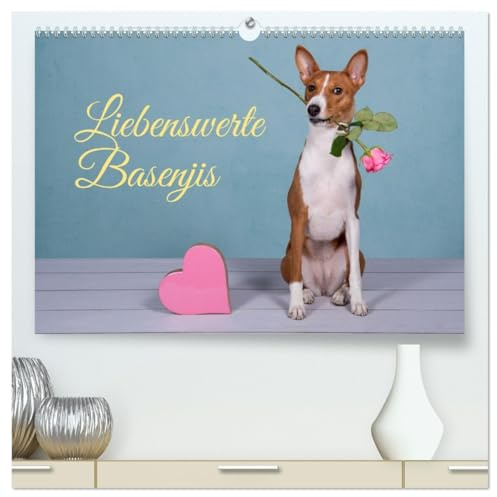 Liebenswerte Basenjis (hochwertiger Premium Wandkalender 2026 DIN A2 quer), Kunstdruck in Hochglanz: Basenjis - intelligent, flink, hübsch, wunderbar! (CALVENDO Tiere)