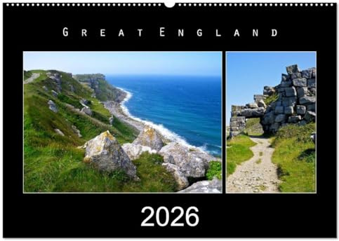 Great England 2026 (Wandkalender 2026 DIN A2 quer), CALVENDO Monatskalender: Sehenswertes aus dem Südwesten Englands (CALVENDO Orte)
