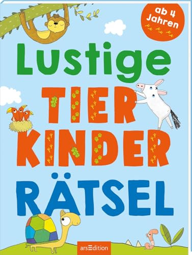 Lustige Tierkinder-Rätsel: Labyrinthe, Punkterätsel und vieles mehr | Rätselheft ab 4 Jahren (Lustige Rätsel)