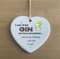 the grafix studio Gin & Tonic Birthday Quote Wooden Heart Shape Plaque Gift Sign htc7