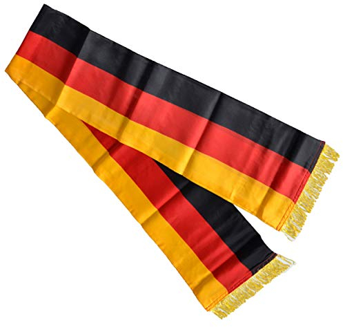 DOMMER Deutschland Fanschal 150 x 20 cm mit Fransen