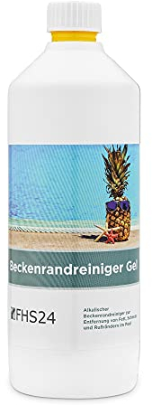 FHS24 Beckenrandreiniger Gel 1l alkalisch Poolreiniger Reinigung Pool Poolrandreiniger Randreiniger
