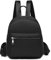 Etercycle Mini Rucksack Geldbörse für Frauen, kleiner Rucksack Geldbörse, Schultertasche für Reisen, Schwarz, Small, modisch