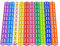 100 Stück Würfelspiel, Spielwürfel Set, 12mm Würfel Set Farben, Spielwürfel für Tischkartenspiele, Würfelspiel, Farben Würfel Set für Kinder Erwachsener Spiele, Teaching, Kasino, Tischspiele, Party