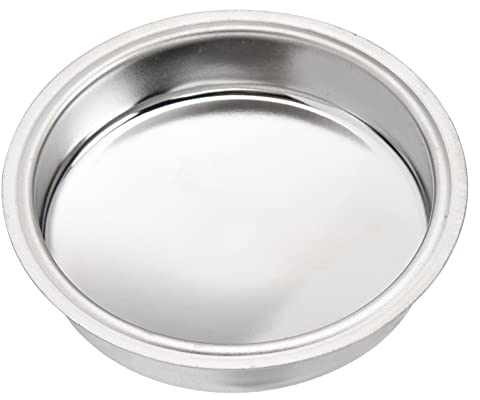 Coffee Machine Recoil Inserts, 51mm Stainless Steel Back Flush Insert Metal Blind Filter Coffee Blind Filter for Espresso Machine Cleaning