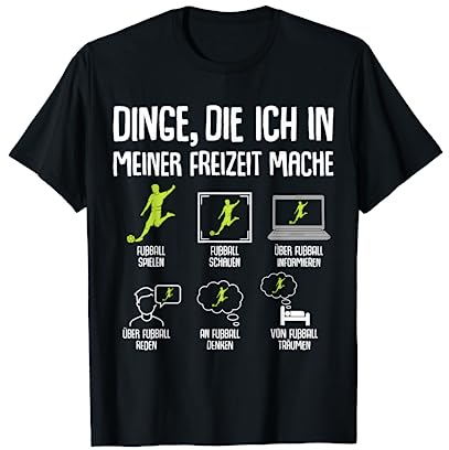 Fußball Fußballer Jungen Kinder Herren T-Shirt