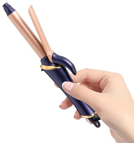 19mm Rizador Pelo Ondas, Plancha Rizador de Pelo, Mini Plancha Rizadora de CeráMica, Tenacillas para Rizar el Pelo, Rizadores para Cabello Corto y Largo, 5 Temperaturas Ajustables, Doble Voltaje