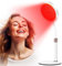 Relhafethy Rotlichtlampe mit Sockel, 660nm&850nm Infrarotlichtlampe, 3-in-1 Chip Design & Verstellbarer Schwanenhals & 10/30/45min Timer, 100LEDs Rotlicht Therapie für den Hausgebrauch