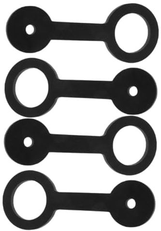 MOLUCKFU 4pcs Rv Shower Door Lock Travel Accessories Rv Shower Door Parts Rv Screen Door Latch Rv Shower Door Travel Latch Strap Cat Door Holder Latch Rv Accessories Black