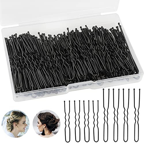 200 Stück Haarnadeln Hochzeit, 5cm&6cm Haarklammern Bobby Pins Braut Metall Haarklammern U förmige mit Aufbewahrungsbox für Brautschmuck Haare Damen Mädchen Hairstyling Frisuren