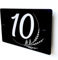 Plaque Numéro de Maison en Aluminium Noir, Personnalisable, Moderne et Design