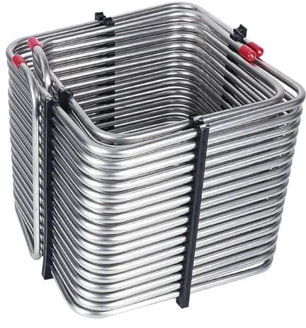 Enfriador de serpentín de enfriamiento cuadrado de acero inoxidable de 5/16'' de diámetro exterior for cerveza de barril casera, caja de Kegerator Respuesta rápida, calefacción eficiente