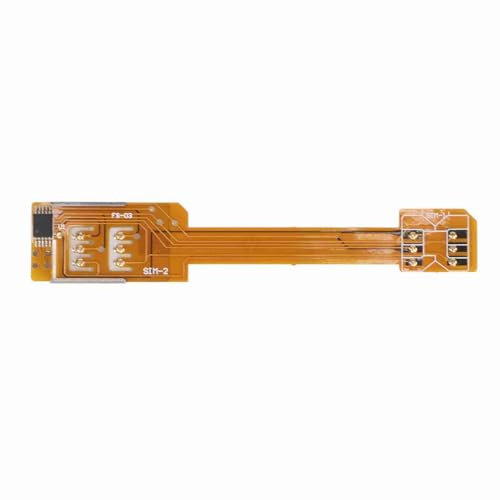 HYUMTODE SIM Karten Verlängerung Micro SIM auf Standard SIM Adapter, Male to Female SIM Karten Erweiterung mit Flachem FPC Kabel für Dual SIM Smartphones