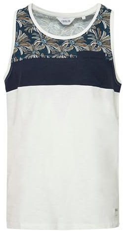 !Solid Flo Herren Tank-Top Mit Rundhalsausschnitt Aus 100% Baumwolle Regular Fit, Größe:XXL, Farbe:Insignia Blue (1991)