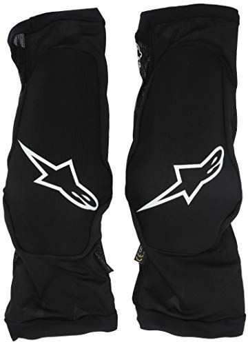 Alpinestars ALPINESTAR Paragon Plus - Protector de rodilla para hombre, color negro y blanco, talla M