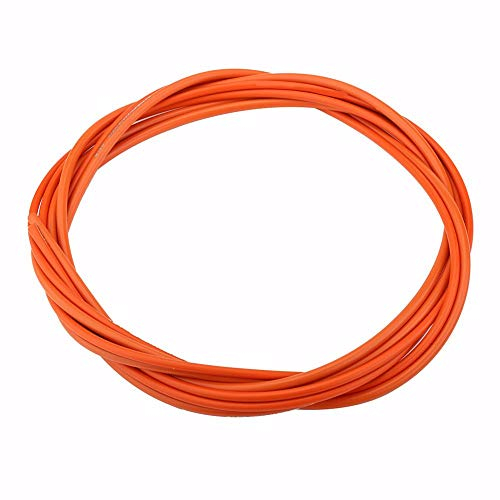Fahrrad Bremzug Set, Mountainbike 1,1 m und 1,7 m Vordere und hintere Bremzug mit Bremszug und Schaltzug Kabelgehäuse für Rennrad, Mountainbike, Faltrad (Orange)