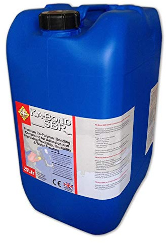 KA-Bond 25 Litre 25L SBR Premium Co-Polymer Bonding Compound Agent PVA Long Term Durability – Water Resistant Adhesive – Weather Resistant Bonding Compound