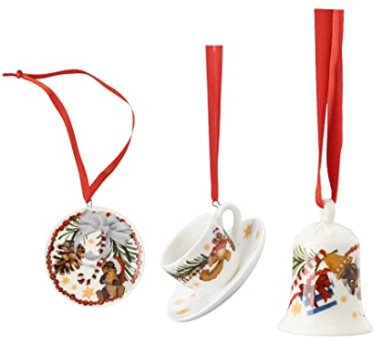 Rosenthal Hutschenreuther Weihnachtslieder 21 'Mini-Set 3tlg. Teller Tasse Glocke' Mini-Set 3-TLG. Tasse 6 cm
