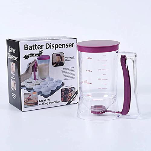 Distributeur de pâte entonnoir pour pâte à gâteau doseur instrument de cuisine pour usage alimentaire PS + ABS + matériau en silicone