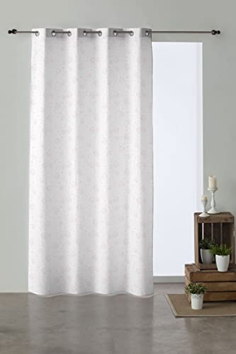 BELUM Ösenvorhang, Half Panama Peppa Wutz, 140 x 260 cm, weicher Vorhang, Mehrfarbig