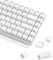 Womier Keycaps – Crystal Jelly Keycaps für 60, 65, 75, 100 % Tastaturen, bedruckte Tastenkappen, 113-Tasten-OEM-Profil für 61/68/84/87/98/100 Cherry Gateron MX mechanische Tastaturen, Weiß