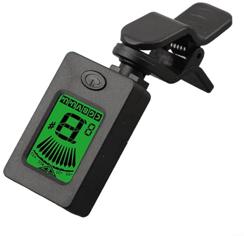 Professional Grade Tuner for Acoustic Electric Guitar Bass Mandolin, Easy Attachment