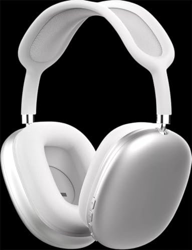EZ Pack - TURBO SOUND Wireless Headphones Over-Ear Bluetooth Adjustable 42 Hours of Listening Time Volume Control, Gaming/Running/Sports for iPhone/Android/Samsung/PS4/XBOX - Silver
