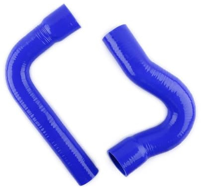 Durites de radiateur Compatible Avec Ford Pour Mustang Pour Falcon Pour Fairlane V8 1967 1968 1969 1970 Tuyau Radiateur Silicone Voiture Tuyau D'eau Liquide De Refroidissement De Radiateur(Blue)