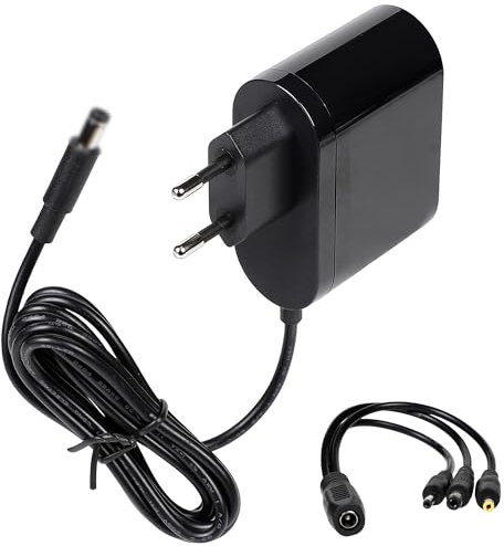 Carbosing 12V 2A Adaptateur Secteur Alimentation Chargeur Compatible avec Sagemcom NBSE24120200HE/DS-77/Engel RS8100HD 8100HD/Bbox Sagem ADSL/Orange Livebox 3 4 5 Sagem/Thomson TCM470 Noir
